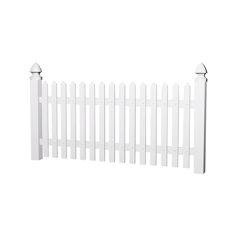 HAD1 PVC arcra szerelt pikett kerítés